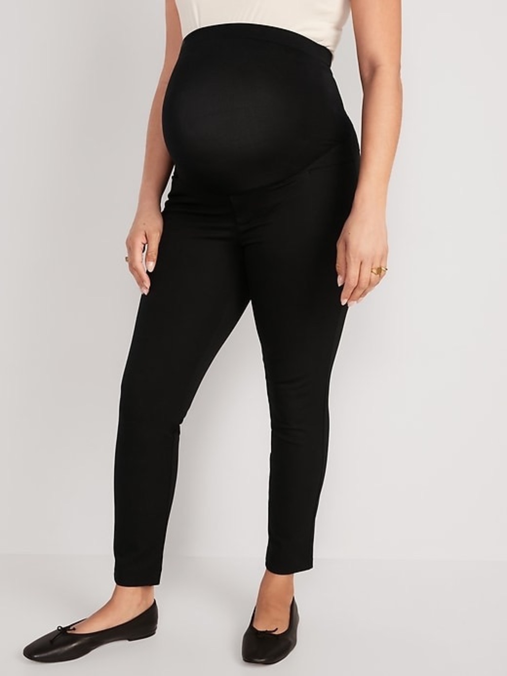 Old Navy Black Maternity Pixie Panel Pants